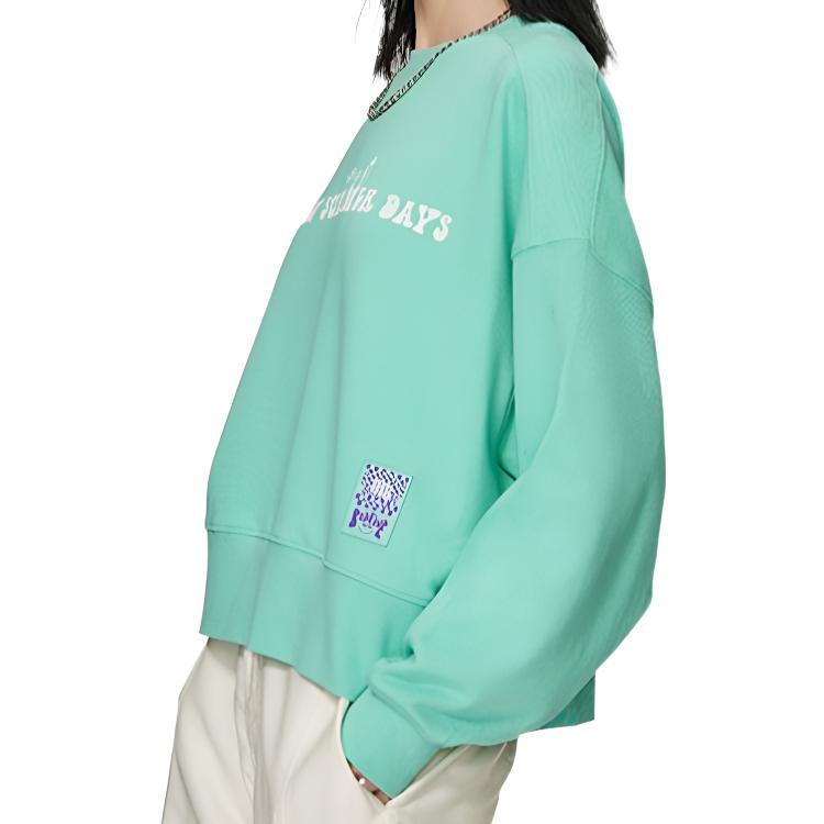 Li Ning Sweatshirt Women's Green AWDS662-2