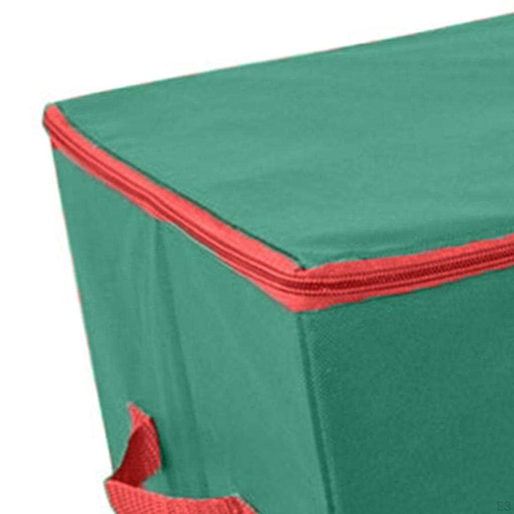 Christmas Decoration Storage Box Organizer 64 Compartments Zipper Foldable