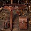 Adjustable Faux-Leather Cosplay Waist Belt Multifunctional with