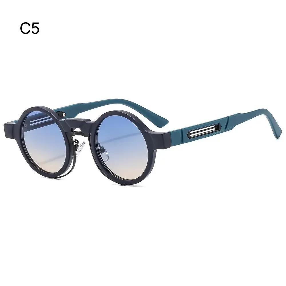 UV400 Round Frame Round Sunglasses Small Y2K Punk Sun Glasses UV400 Protection Eyewear for Women & Men
