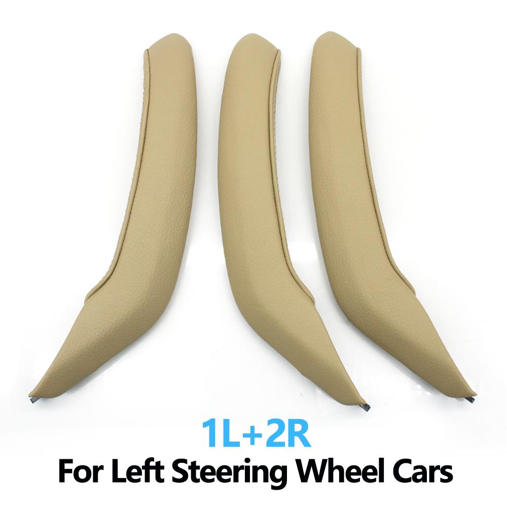 LHD RHD interior mașină ușă pasager stânga dreapta mâner de tragere capac exterior din piele de înlocuire pentru BMW X3 X4 F25 F26