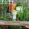 Mother and Daughter Flower Fairy Resin Ornament Creative Outdoor Courtyard Lawn Micro Landscape Flower Pot Decoration Ornament