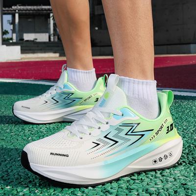 Men'S Shoes Breathable All-Match Mesh Shoes Sports Carbon Plateshoes Women All-Match Wear-Resistant Running Shoes For Men