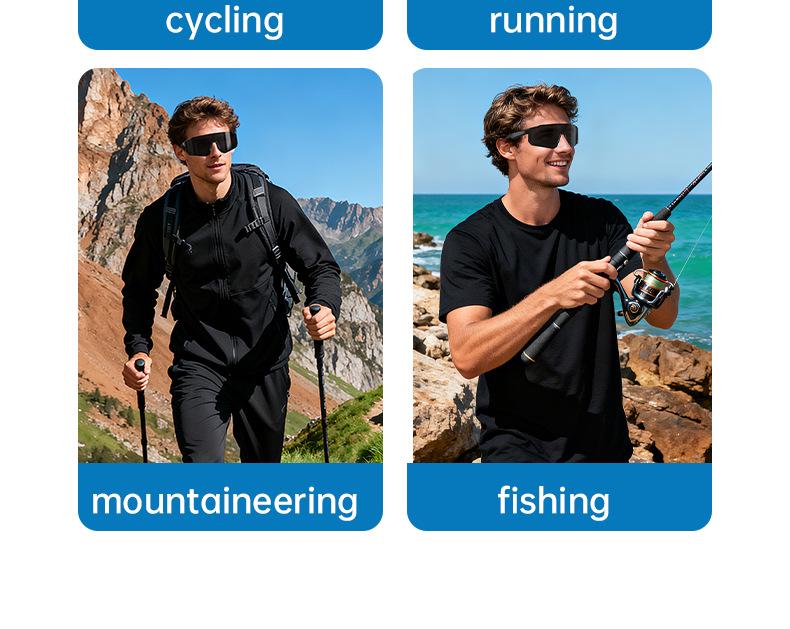 AI Bluetooth Sunglasses: Music, Calls, Navigation, Sports Audio, Wireless