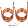 2 Pcs Air Conditioning Copper Pipe Bendable Tubing Conditioner Internal Connection