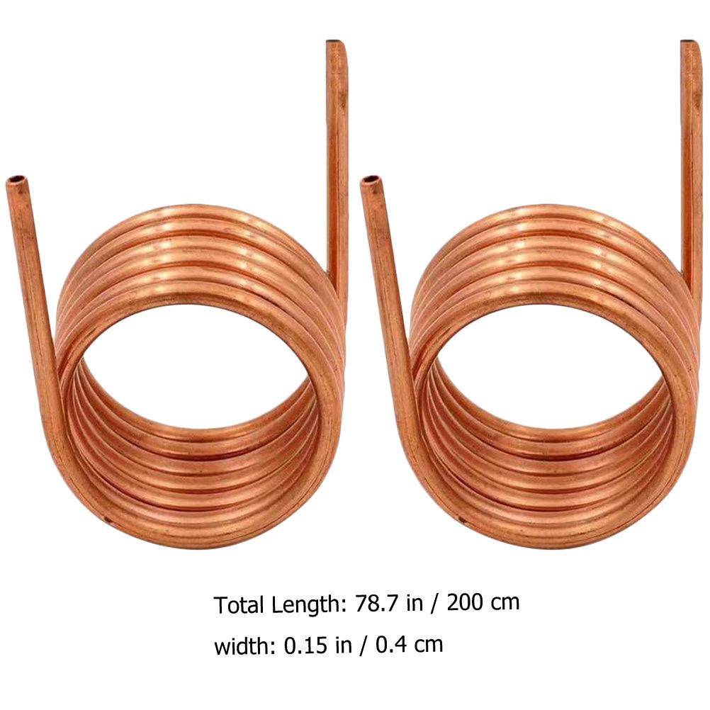 2 Pcs Air Conditioning Copper Pipe Bendable Tubing Conditioner Internal Connection