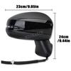 5 Pins Side Mirror For HONDA FIT JAZZ 2015-2019 MK4 GF GK Car Door Wing Lamp Manual Folding Rearview Mirror Lens Assembly