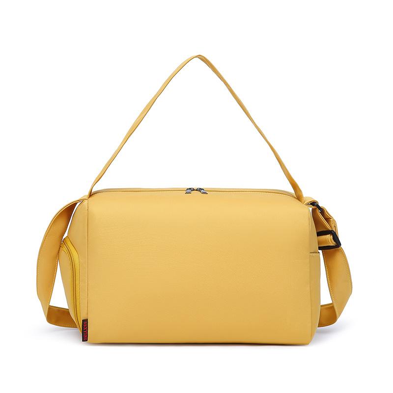Damen Einfarbig Reisetasche Modische Sporttasche für Nass und Trocken Sport-Gymnastiktasche Schlicht und Vielseitig Ein-Schulter Yoga-Tasche