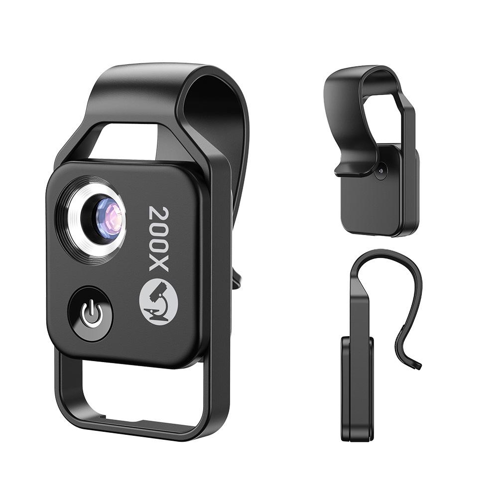 200x HD Portable LED Microscope for Student Science & Outdoor Biology Experiments