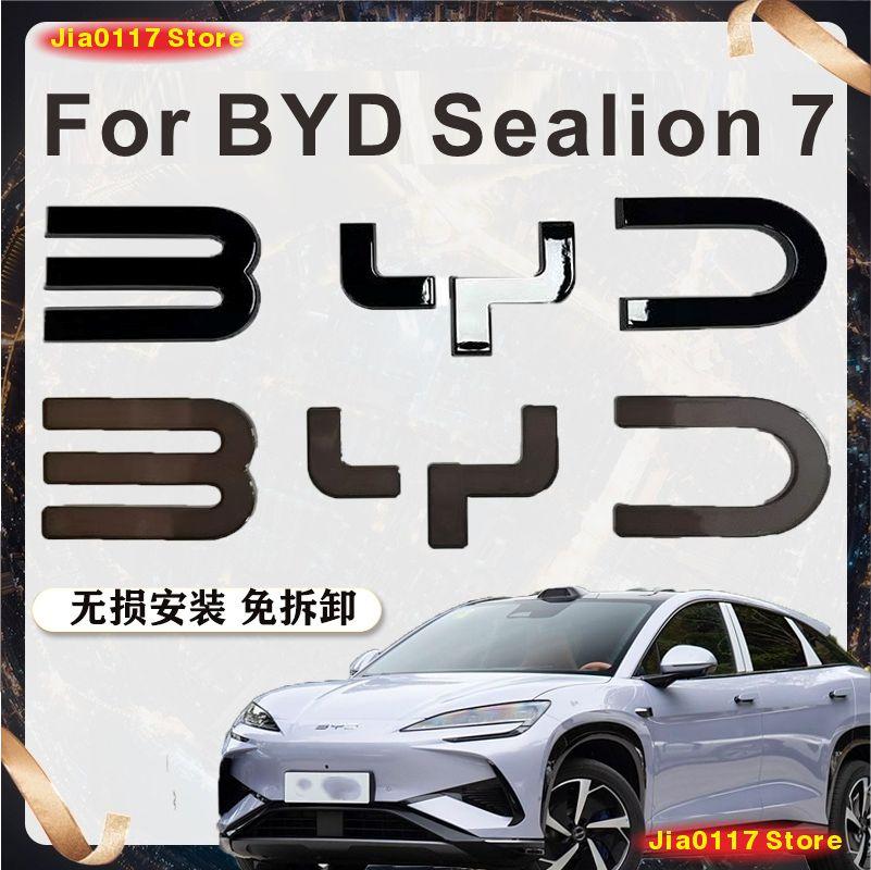 Per BYD Sealion 7 Sea lion 07 Plastica per Styling Emblema Posteriore Distintivo Griglia Anteriore Decalcomanie di Alta Gamma Decorazione Esterna Auto