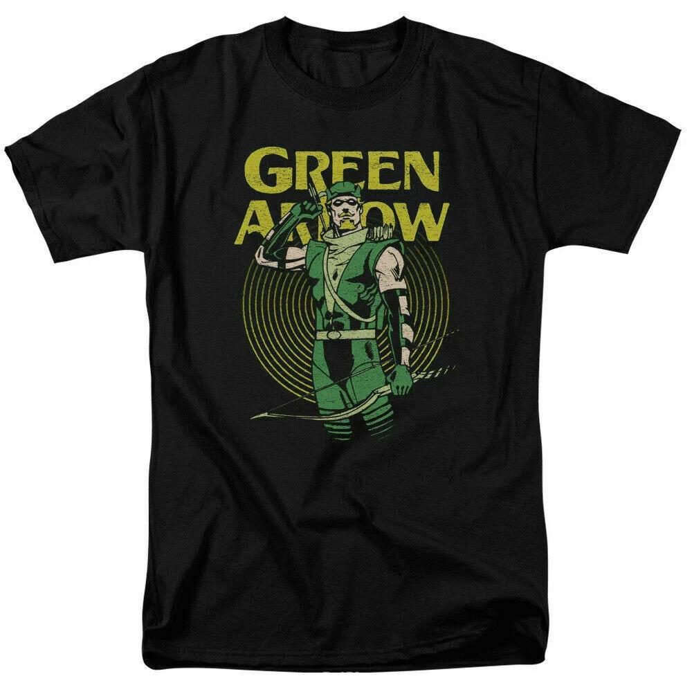 Green Arrow Pull Comic Book Unisex Black TShirt S