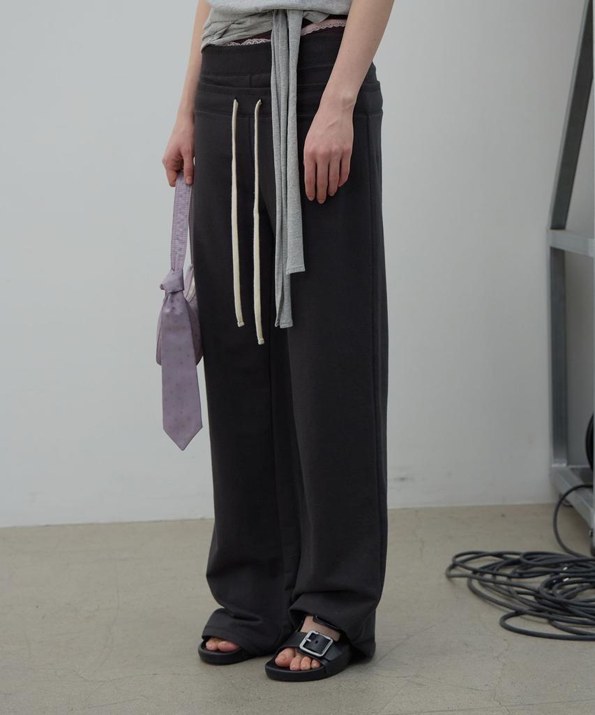 LCDC™ Double Waist Jersey Pants (Dark Gray)