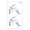 Waterproof Long-lasting Cute Peacock Feather Temporary Tattoo Stickers for Women