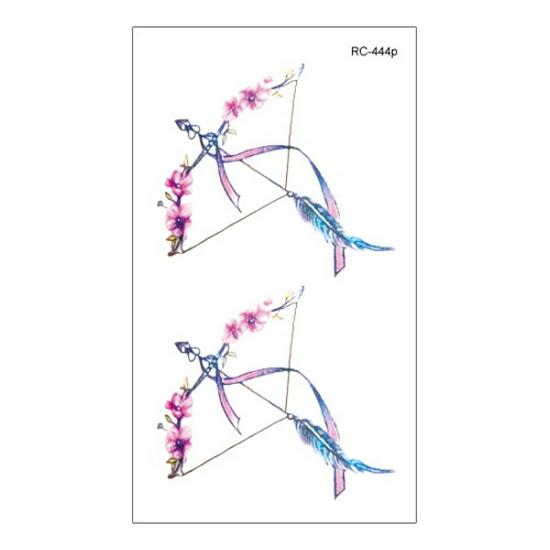 Waterproof Long-lasting Cute Peacock Feather Temporary Tattoo Stickers for Women