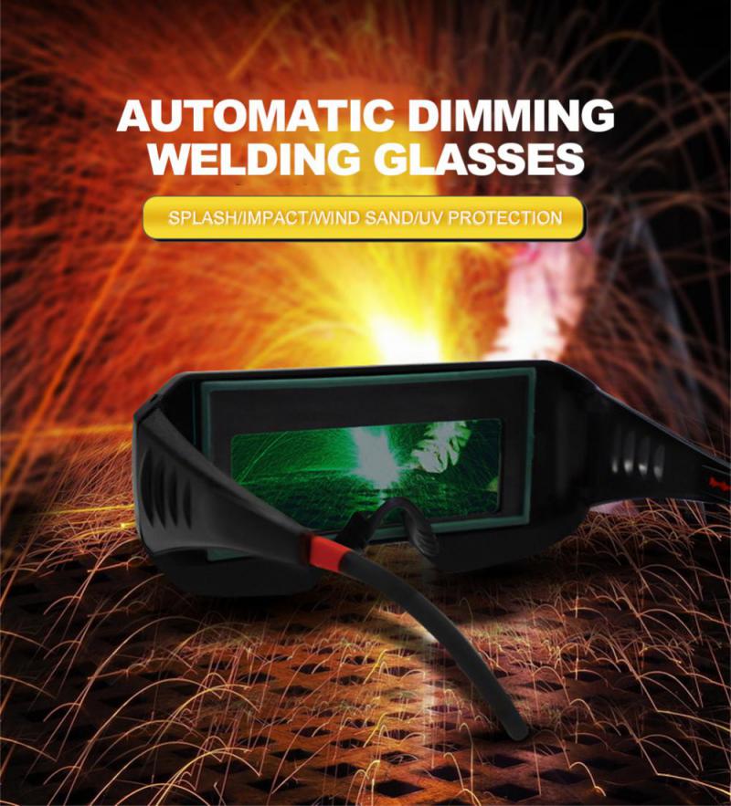 Automatic Dimming Welding Glasses Light Change Auto Darkening Anti- Eyes Shield Goggle for Welding Masks EyeGlasses Accessories