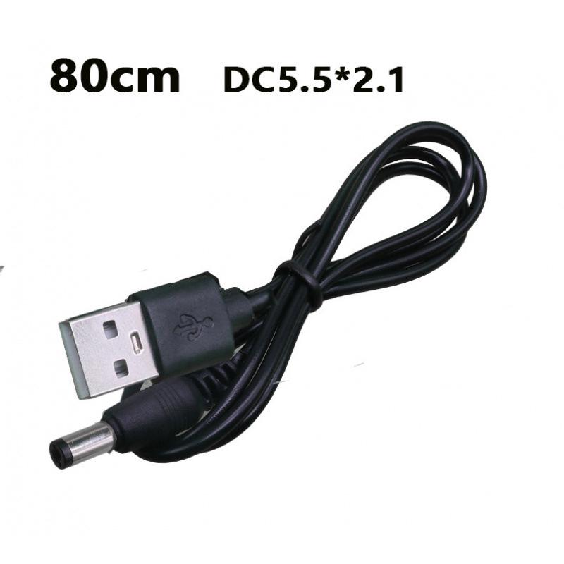 USB to DC 3.5*1.35mm Pure Copper Two-Core Power Cord for Mobile, Microphone, and Audio Charging