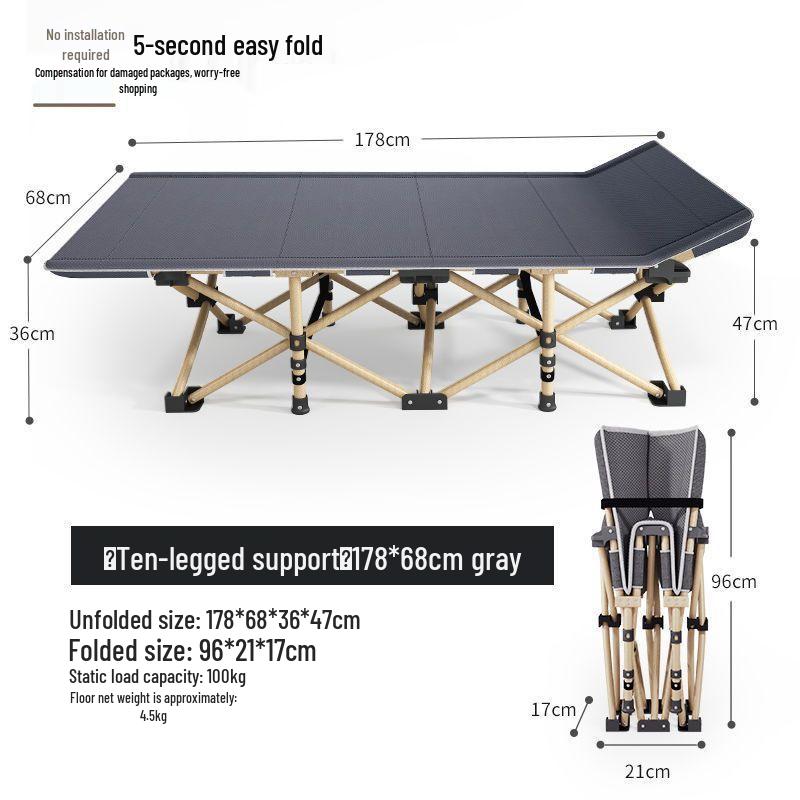 Compact Folding Bed for Office & Home Naps
