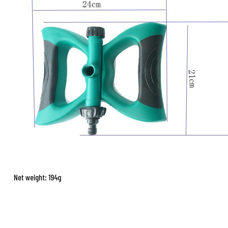Horticultural Tripod Sprinkler: Large Round Rotating Nozzle for 360° Irrigation and Concrete Curing.