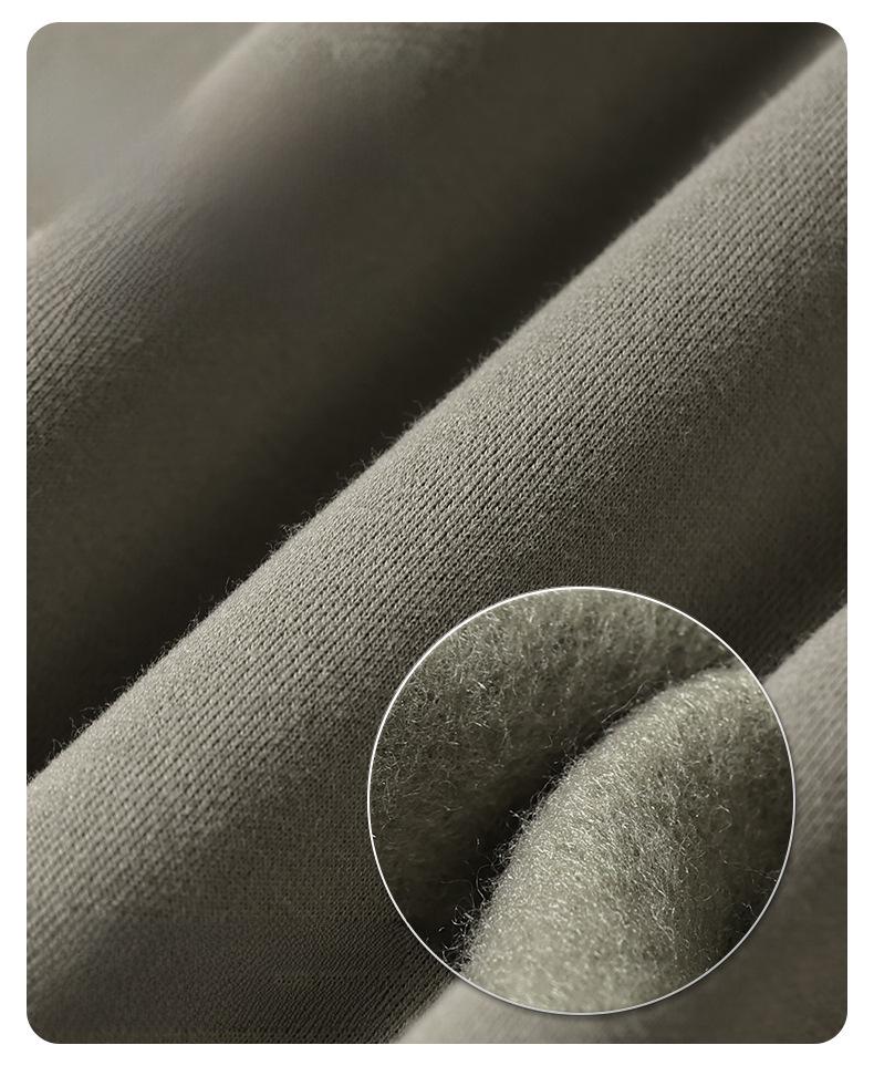 ARTIE Men's 2024 Velvet-Lined Double-Zip Hooded Sweatshirt: Autumn/Winter Loose Fit