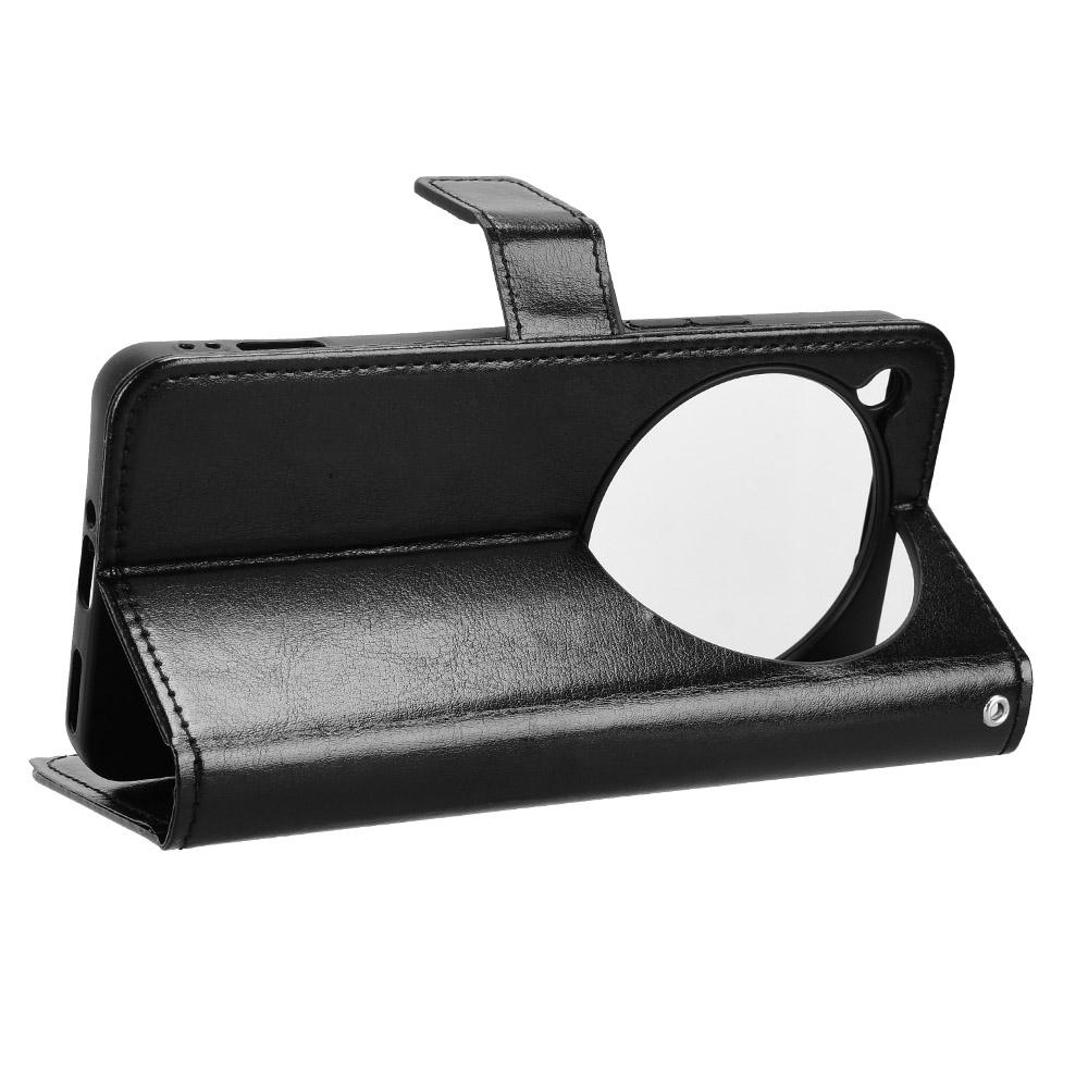 Voor ZTE nubia Focus 2 Ultra 5G PU Lederen Hoesje met Riem Crazy Horse Textuur Telefoon Portemonnee Cover