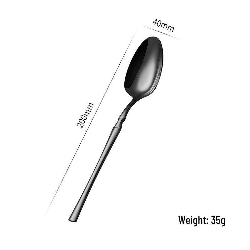 Gold 24-Piece Stainless Steel Cutlery Set: Elegant Steak Knife, Fork, and Spoon for Western Cuisine.