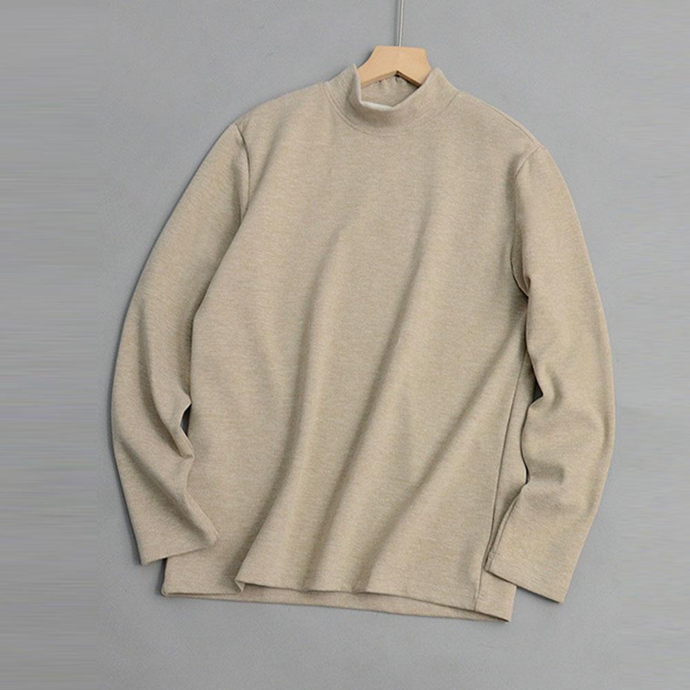 Men's Women's WInter Autumn Woollen Natural Silk Turtleneck Sweater Thermals Undershirts Blouse Tops T-Shirts For Men Korean Clothes
