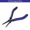 3D Print Support Removal Pliers, Teflon Coated Thin Flat Jaw, Spring Loaded Non-Slip Grip, Rust-Proof Precision Tool for FDM SLA LCD 3D Printers