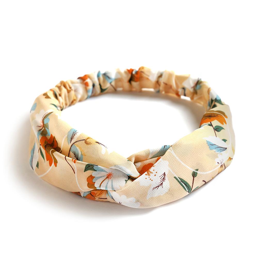 Fashion Women Girls Summer Bohemian Hair Bands Print Headbands Vintage Cross Turban Bandage Bandanas HairBands Hair Accessories