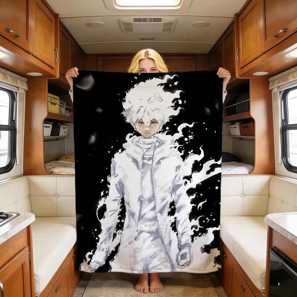 Anime Y-Yozakura Mission Yozakura Family Warm Soft Plush Blanket For Sofa Living Room Nap Home Bedroom Travel Gift Flannel Hogar GAIT50x75CM