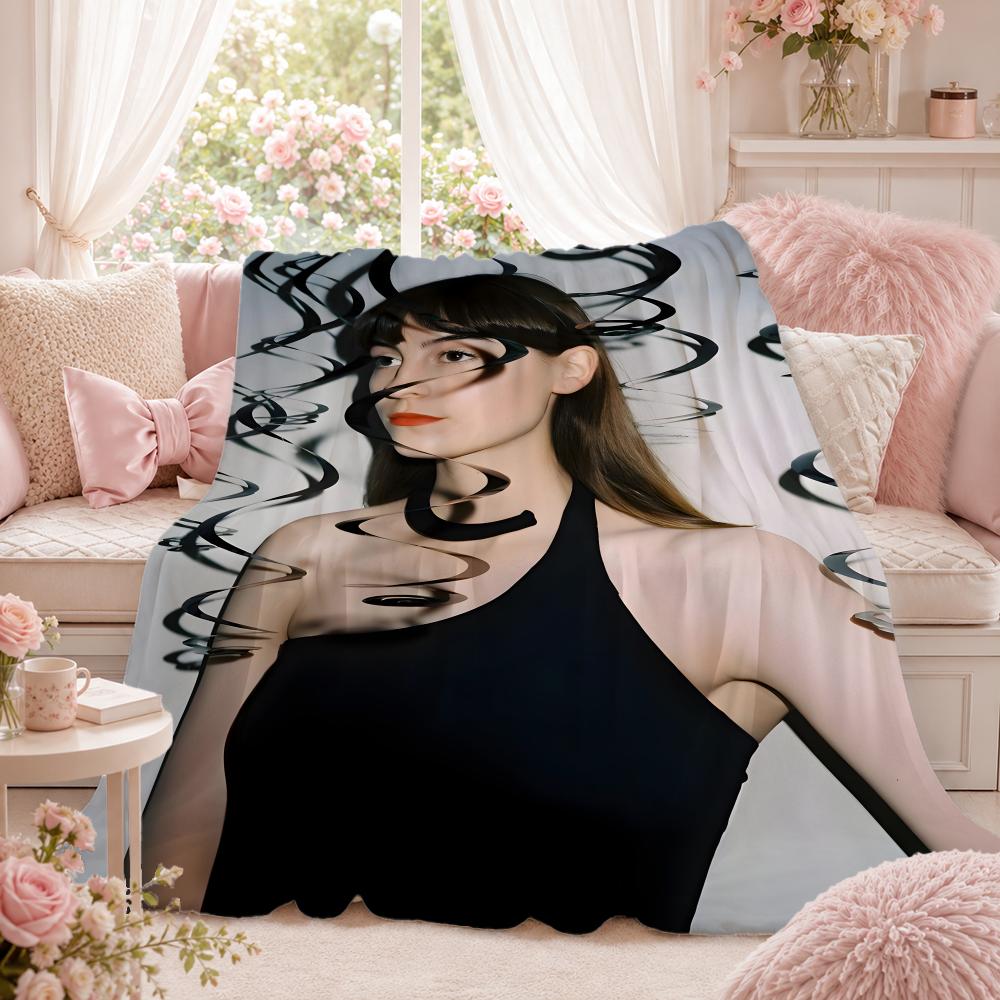 Indie Singer F-Faye WebsterS Throw Summer Flannel Throw Blanket Soft Antistatic Washable KidFriendly Couch Bed