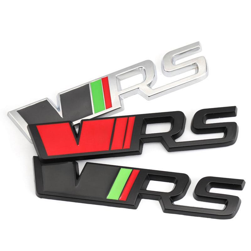 3D Metal Logo VRS Emblem Car Front Grill Badge Trunk Stiker Accessories