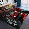 Vampire Diaries Carpet Rug for Living Room Bedroom Home Sofa Decoration,Kids play Non-slip Floor Mat