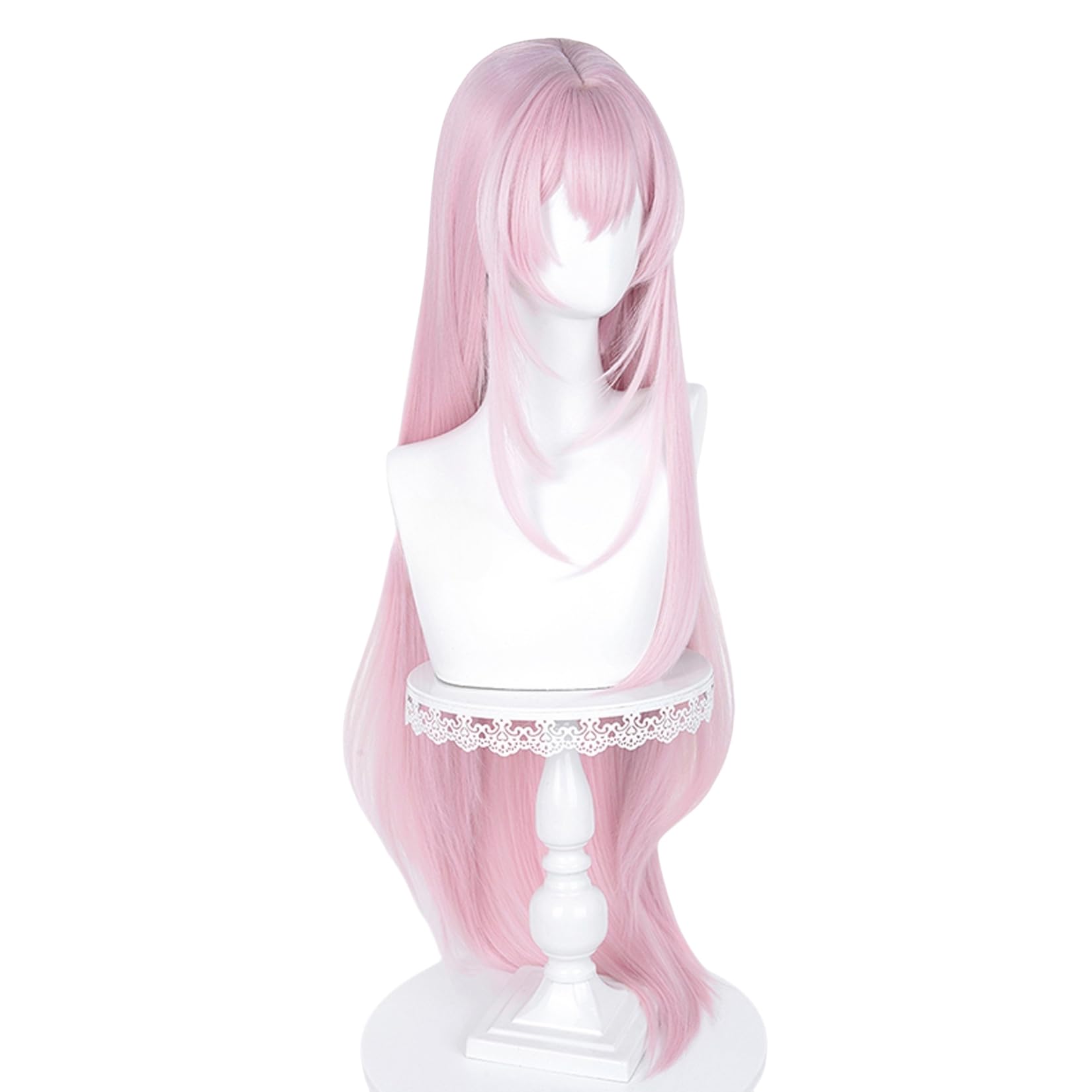 

LAOBAO Cosplay Wig, Pink, Long Straight Hair, Lolita, Harajuku Style, GAL Style, Heat Resistant, Costume Accessory, Party, Fancy Dress, Christmas, Hal