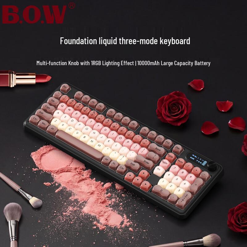 B.O.W K960BU Wired RGB Membrane Keyboard