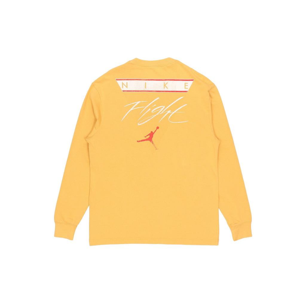 Jordan ESSENTIALS CREW Sweatshirts Men's Yellow Crew Neck Moderate Regular DD0966-217