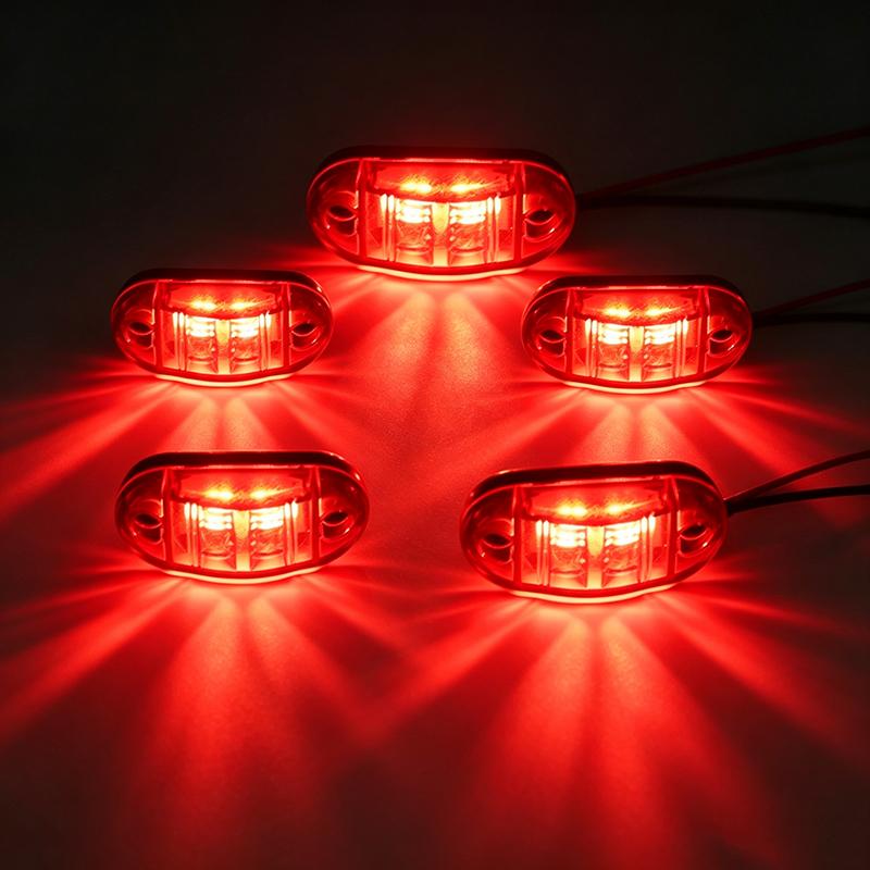 2/5/10PCS 12V 24V Universal Marine Boat Navigation Light Truck Warning Signal Side Marker Lights Clearance Lamp Car Accessories 3