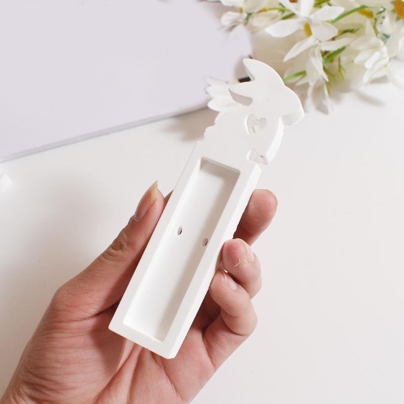 4 Cavity Silicones Molds for Easters Decorations Creative Rabbit Bunnies Money Gift Box Crafting Casting Resins Molds