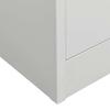 Wardrobe Light Grey 80 x 50 x 180 cm Steel