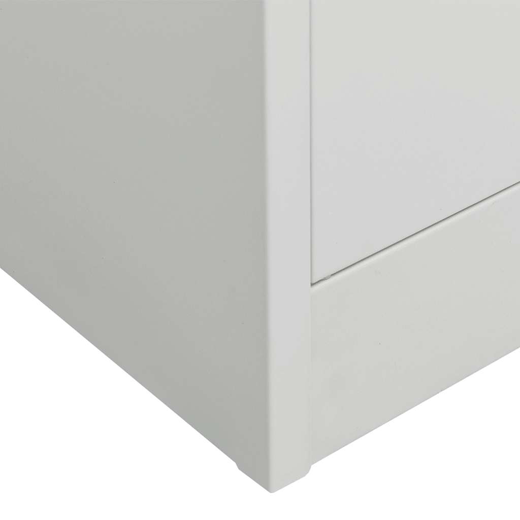 Wardrobe Light Grey 80 x 50 x 180 cm Steel