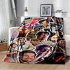 Sänger H-Harry-Styles bedruckte Decke Picknickdecken Flansch warme Decke Weiche und bequeme Decke Bettwäsche Geburtstagsgeschenk