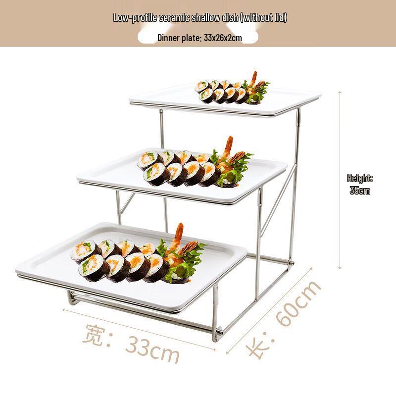 Melamine 3-Tier Dessert Stand
