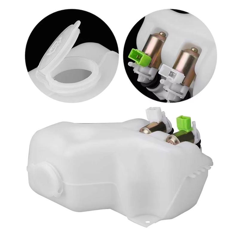 Windshield Wiper Washer Bottle 2 Hole Pump Tank Jar Kit For Nissan Patrol GQ Maverick 1988-1997-A91R