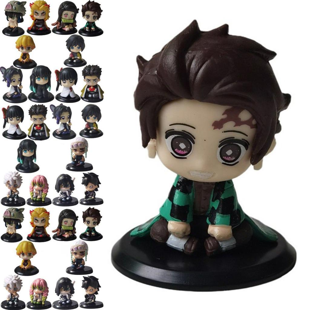 Figure Demon Slayer Figurine Doll Tanjirou Agatsuma Zenitsu Inosuke Hashibira