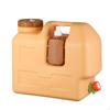 Réservoir d'eau portable avec pompe Bouteille Porte-extérieur Tube Bidon Robuste pour Campeurs,