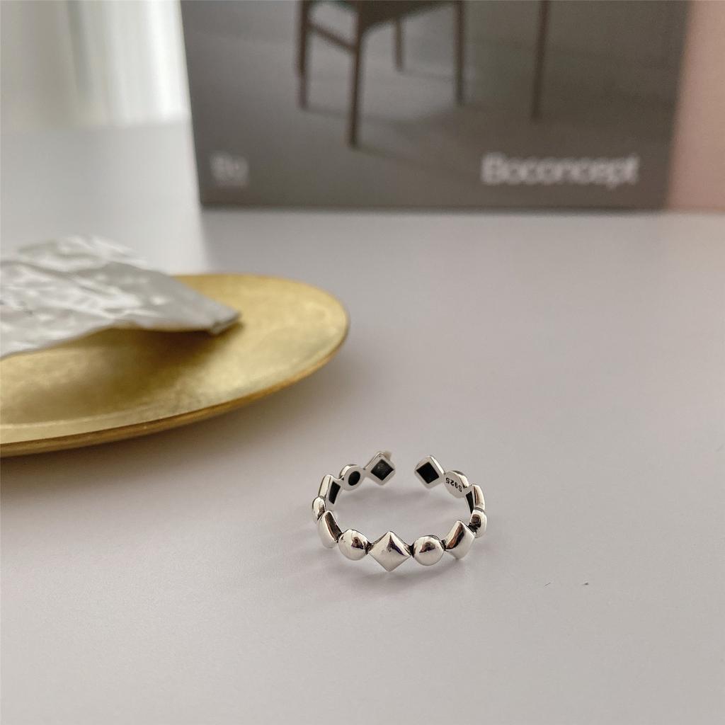 Trendy Inspired Korean Adjustable Ring In Pure Silver For Fashionforward Women
