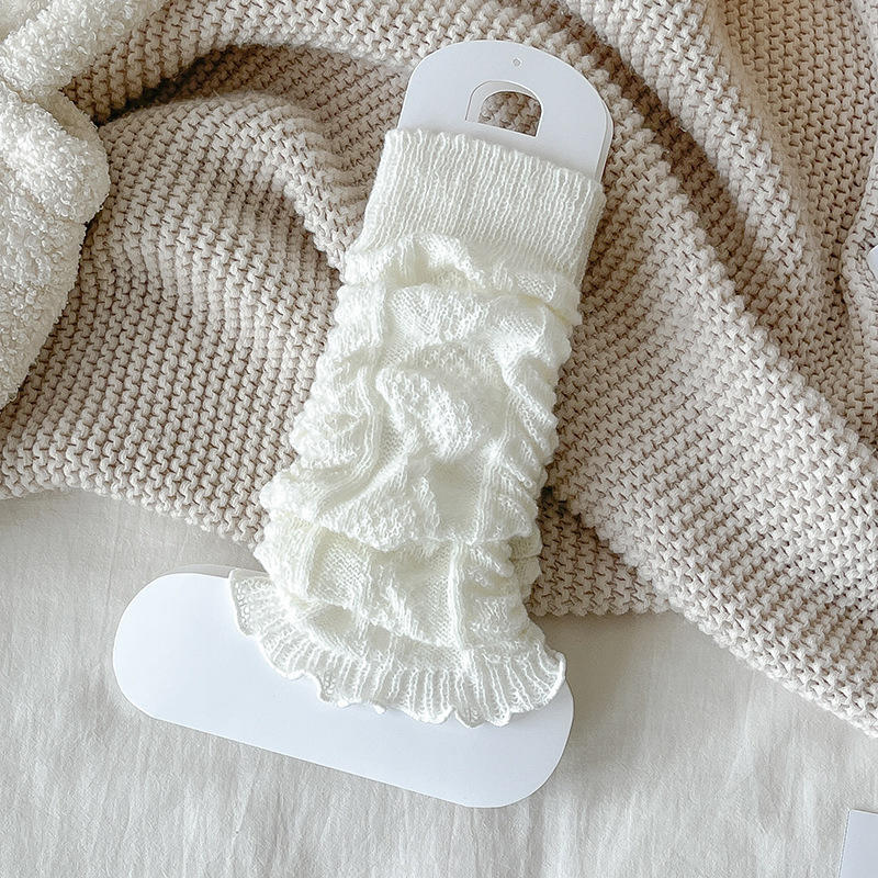 

Женские гетры Японская Лолита Длинные носки Шерстяные вязаные Чехол для ног Грелка для рук Осень Зима Вязаные крючком Носки-куча Манжеты для ботинок One Size белый