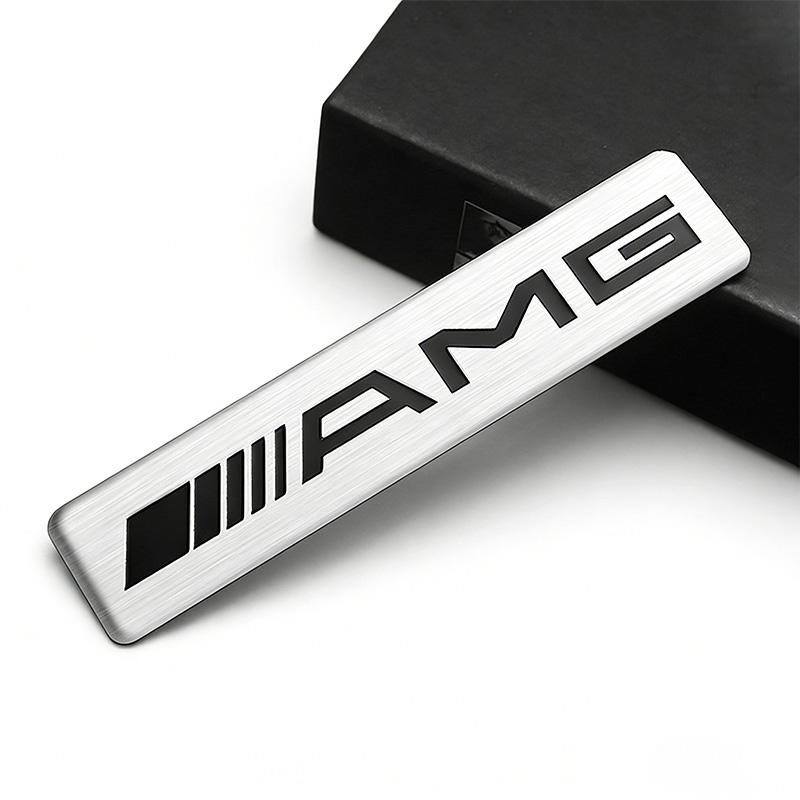 

Car Logo Aluminium Sticker Decals Trunk Badge Decorative Accessories For Mercedes Benz AMG GLE GLS CLA CLE GLC CLS GLA W223 W213