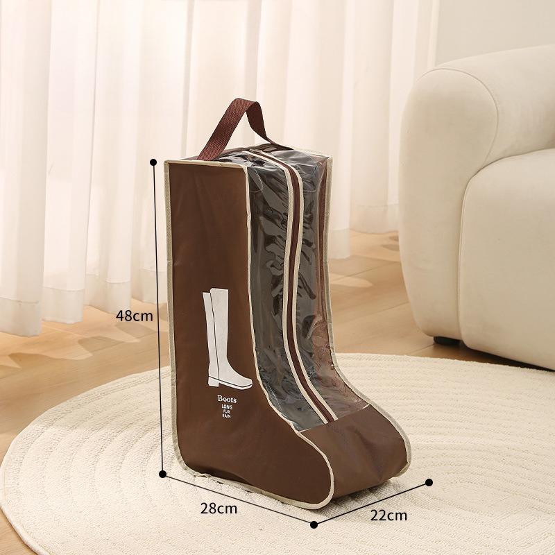 Multi-Functional Transparent Boot Storage Bag with Dustproof Material and Hanging Organizer
