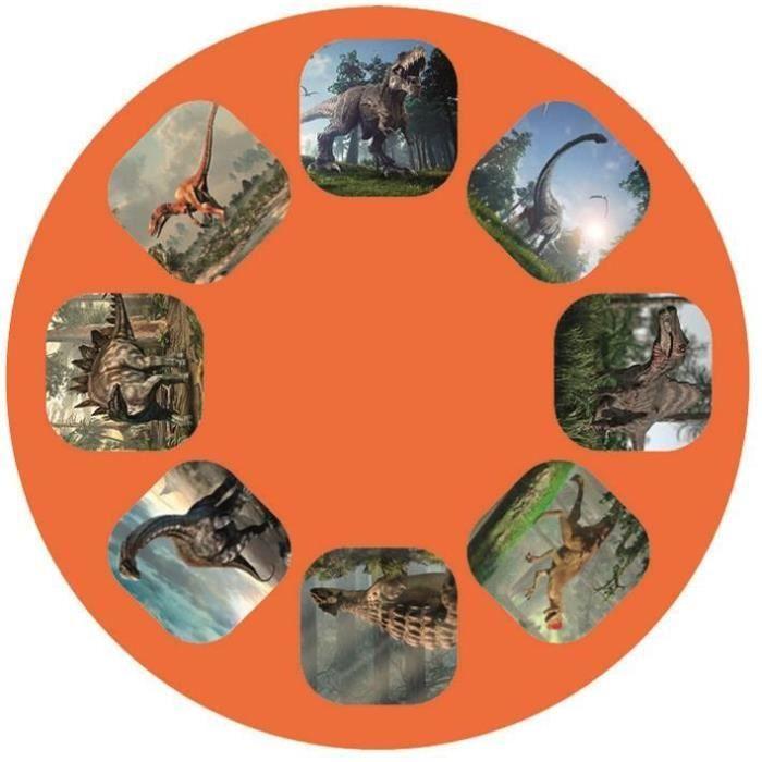 Moses lampe de poche de projection dinosaures 11,7 cm vert/noir 4-pièces