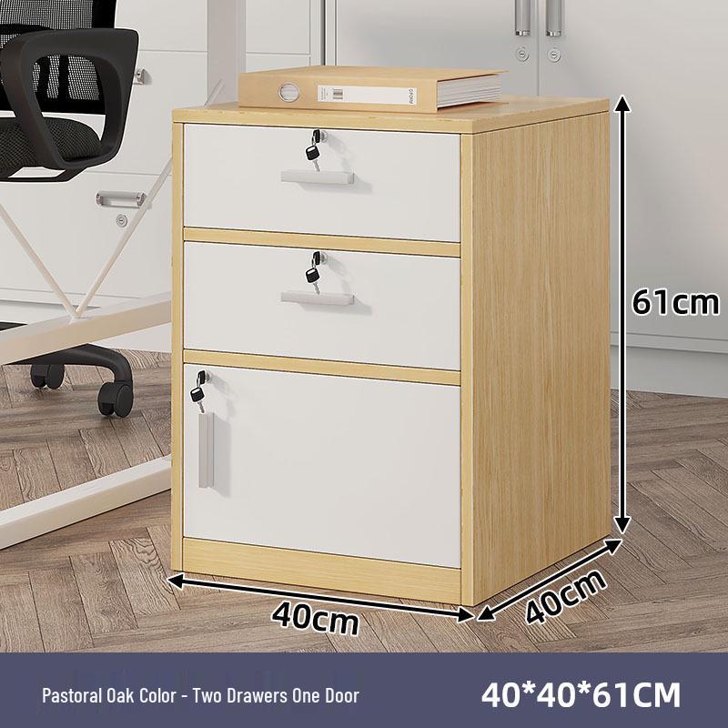Modern Minimalist Filing & Archive Cabinet with Lock for Home & Office Storage
